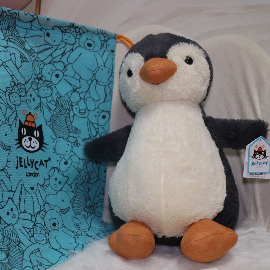 Pre order 34cm JELLYCAT British Peanut Penguin Plush Toy Children s Toy Cute Companion Plush Toy Cheap Hobbies Toys Toys Games on Carousell