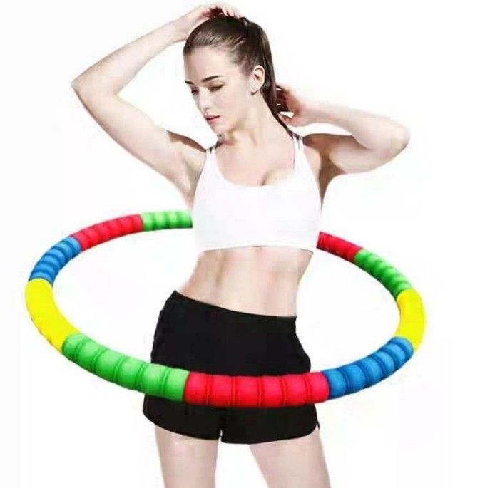 PROMO Left 1 CNY Slim Extra Thick Cushioned Heavy Weight loss Hula Hoop Sports Equipment Exercise Fitness Weights Dumbbells on Carousell