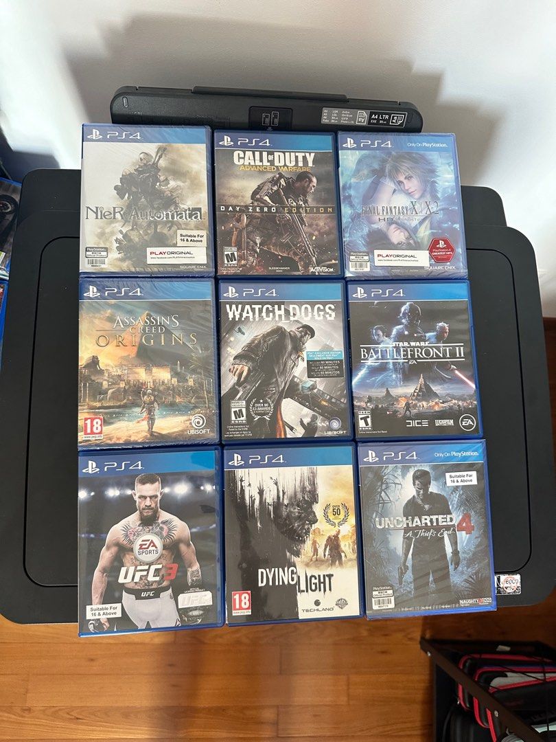 PS4 game Nier Automata Call of Duty advanced warfare Final Fantasy X X2 Assassin s Creed Origins Watch Dogs Star Wars battlefront 2 UFC