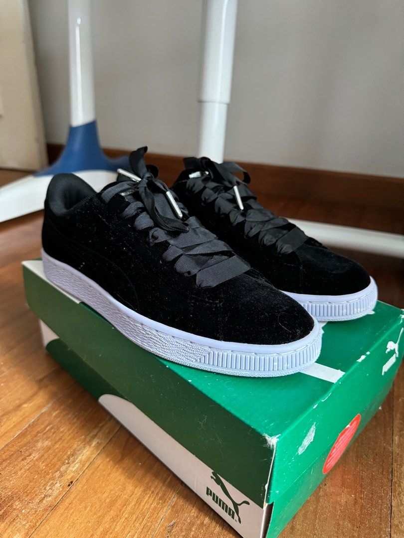 Puma Classic Velour Sneakers Women s Fashion Footwear Sneakers