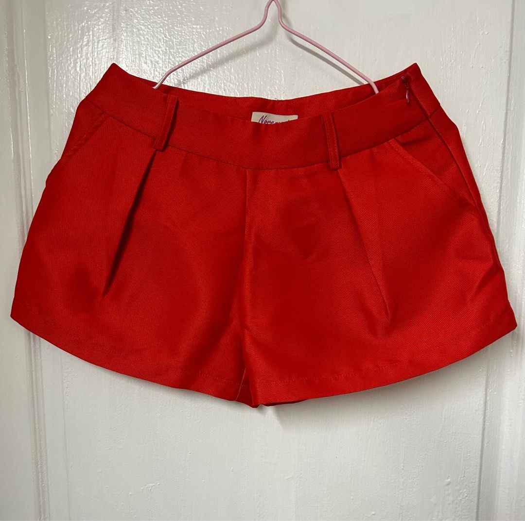 Red Shorts Women s Fashion Bottoms Shorts on Carousell