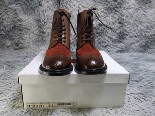 Regal Dark Brown Leather Zipper Boots