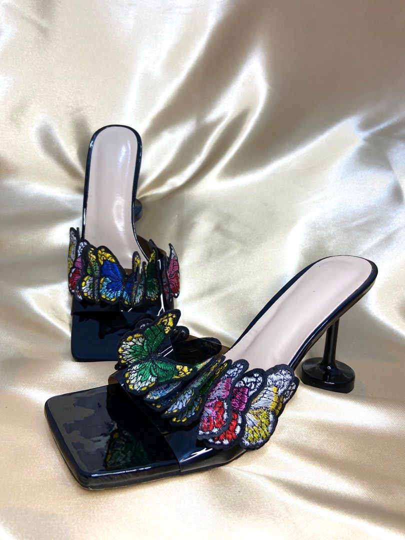 Gucci butterfly heels discount