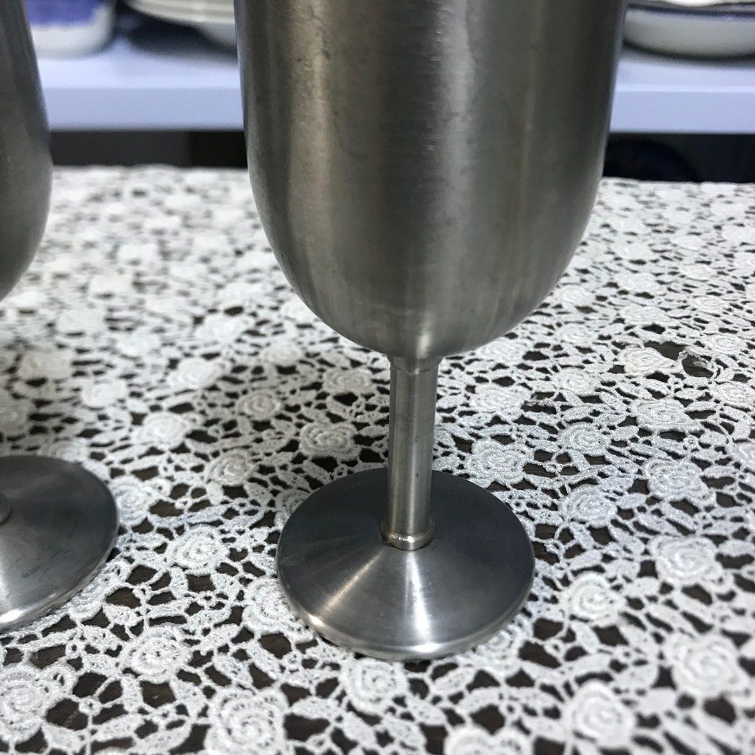 Stainless goblets by winton made in England (Category: Dinnerware & Cutlery) located in Bulacan. Submitted by YourCollection (Listing ID 1284151673, Image 3). Description: Stainless goblets by winton made in England 450 for two With markings IMPORTANT DISCLAIMERS We always take plenty of photos and provide detailed descriptions of our items. Therefore, you are asked to please check ALL posted photos and review the Description Section before purch