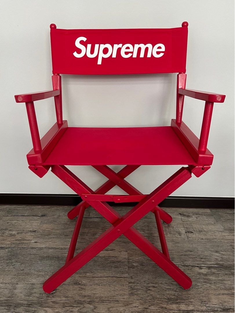 Directors Chair Supreme Red Folding Chair Supreme Metal Folding