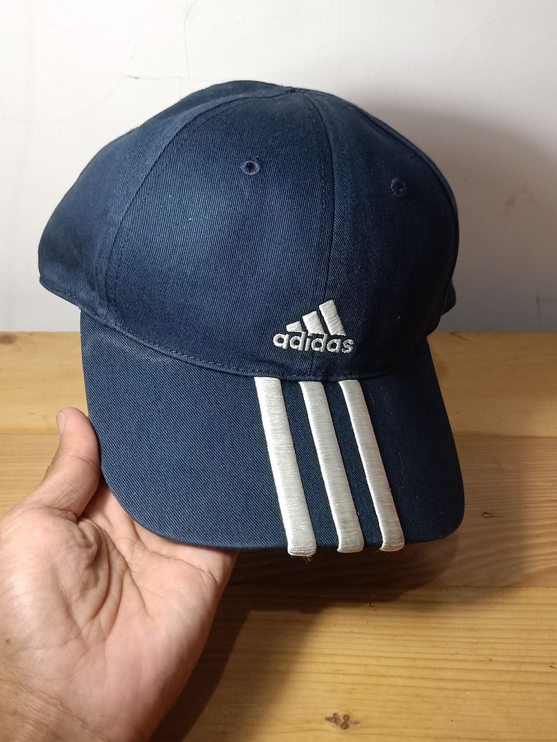 Topi Adidas Sport Katun 3 Strip Running Original Second Bekas preloved Fesyen Pria Aksesoris Topi di Carousell