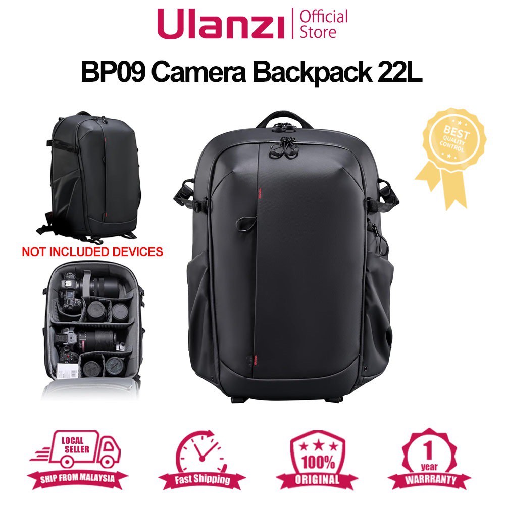 Ulanzi BP09 Camera Backpack 22L B011GBB1, Travel Photography