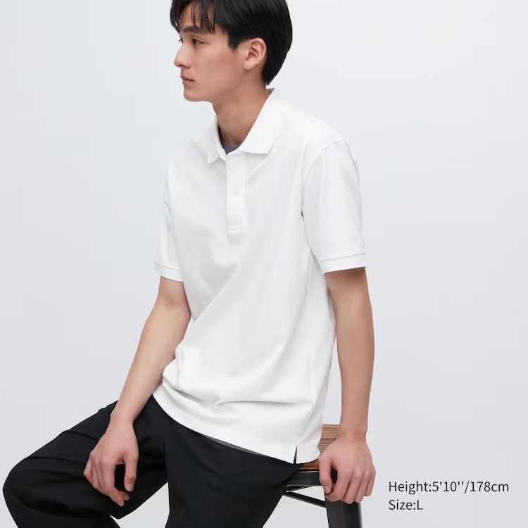 Uniqlo white polo tee clearance