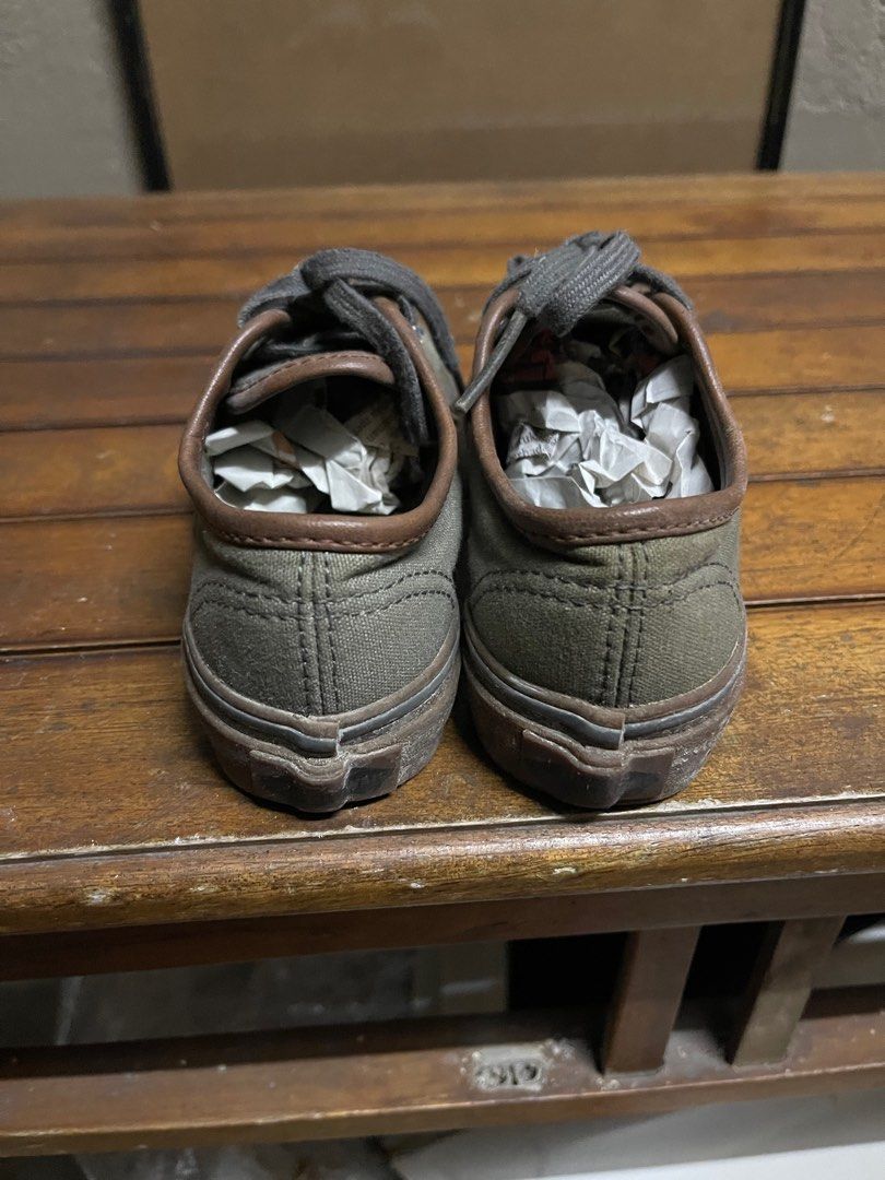 vans authentic overwashed black