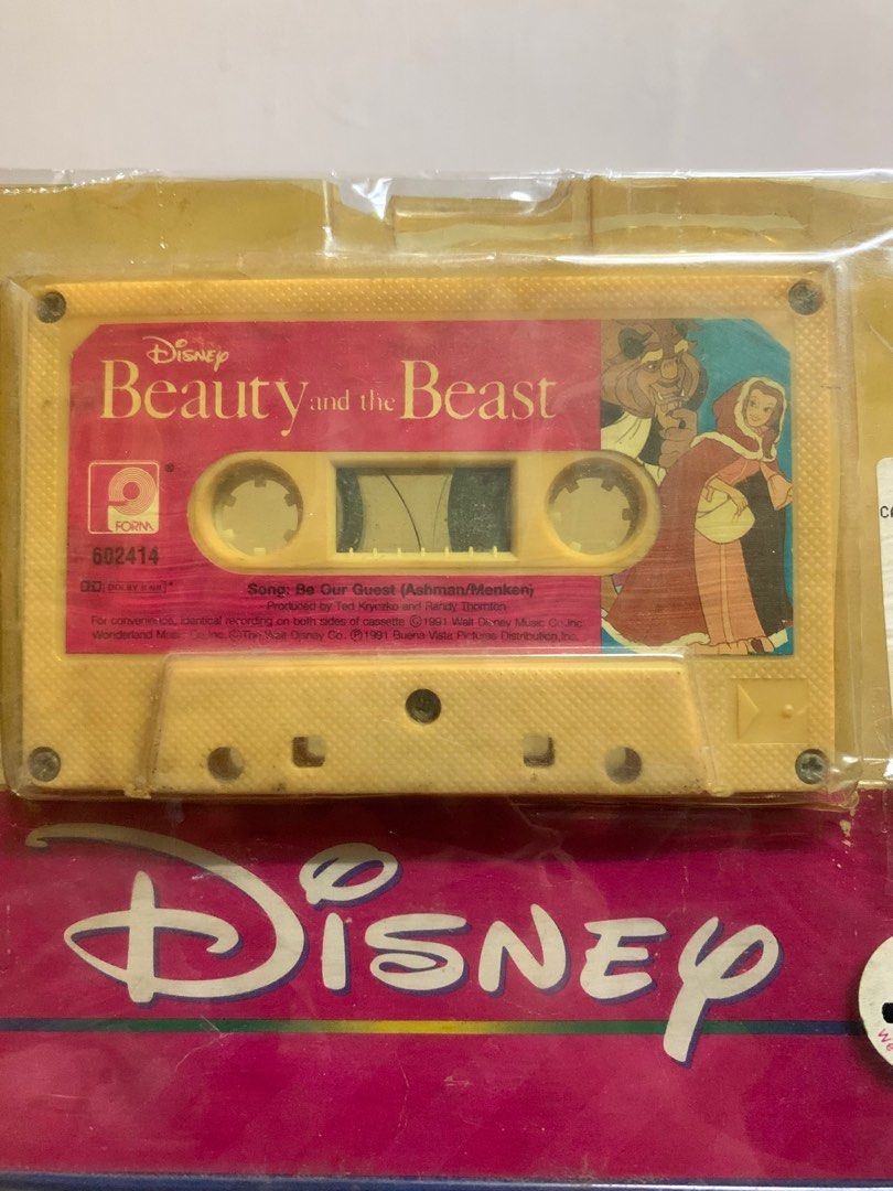 Vintage Disney Beauty And The Beast Story Book And Cassette Tape Read ...