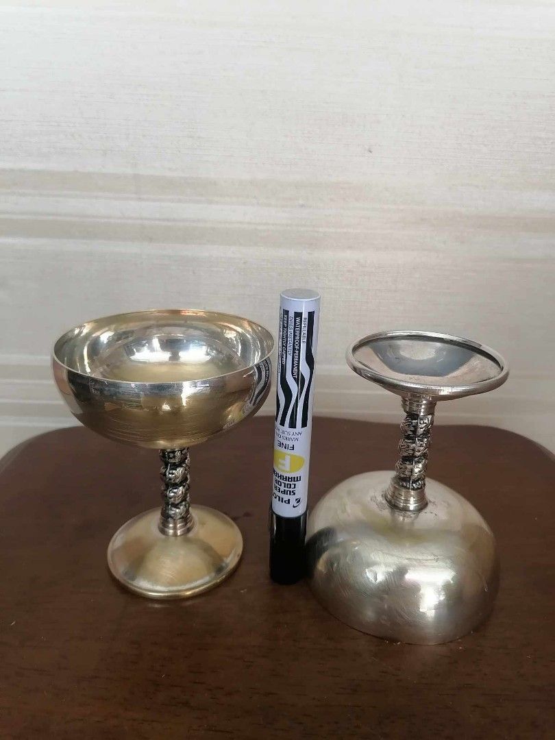 Visiuc SA Silver Plated 1950 Goblet (Category: Other Kitchenware & Tableware) located in Caloocan City. Submitted by chonadura91470 (Listing ID 1284116503, Image 2). Description: silver plated 1950 goblet made in Spain from UK.