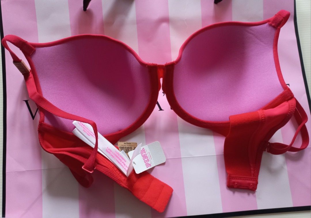 VS Lolly Pink T-Shirt Bra, Women's Fashion, New Undergarments
