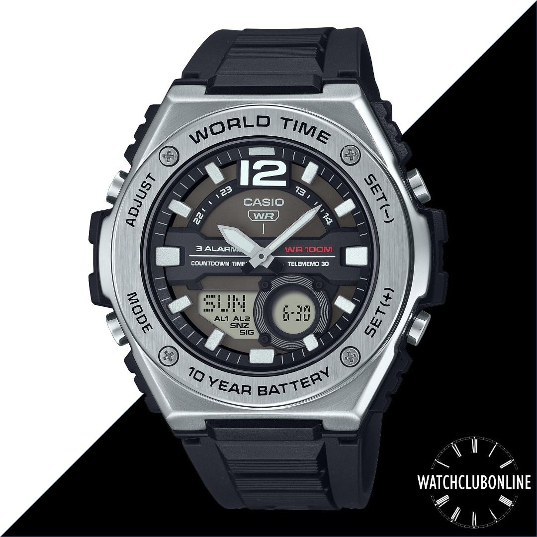 WatchClubOnline MWQ 100 1A 2A 3A Casio General Metallic Telememo Men Casual Formal Sports Watches MWQ100 MWQ 100