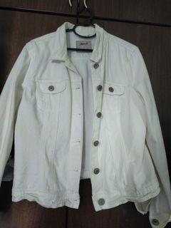 White denim jacket size 16 top