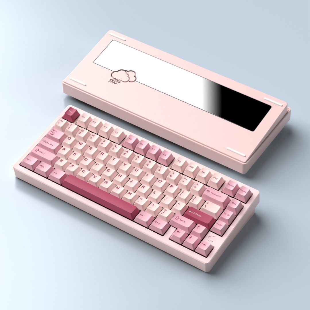 WOBKEY Rainy75 Electro Pink Custom Keyboard BNIB (RGB/PP/Mirrored 