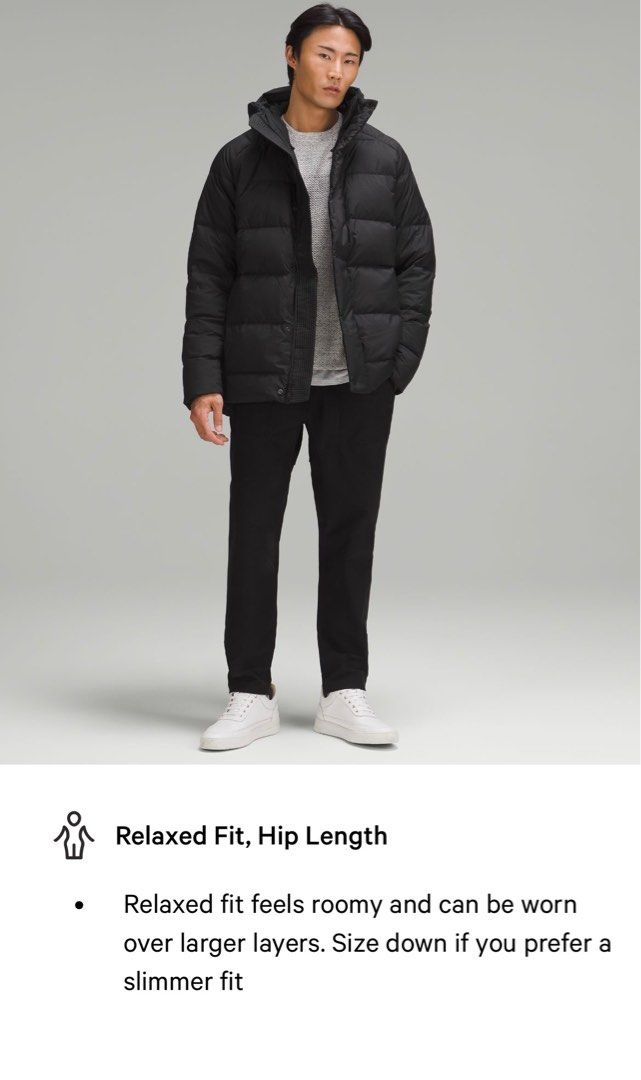 Lululemon Wunder Puff Jacket Lululemon Men's Down Jacket XS