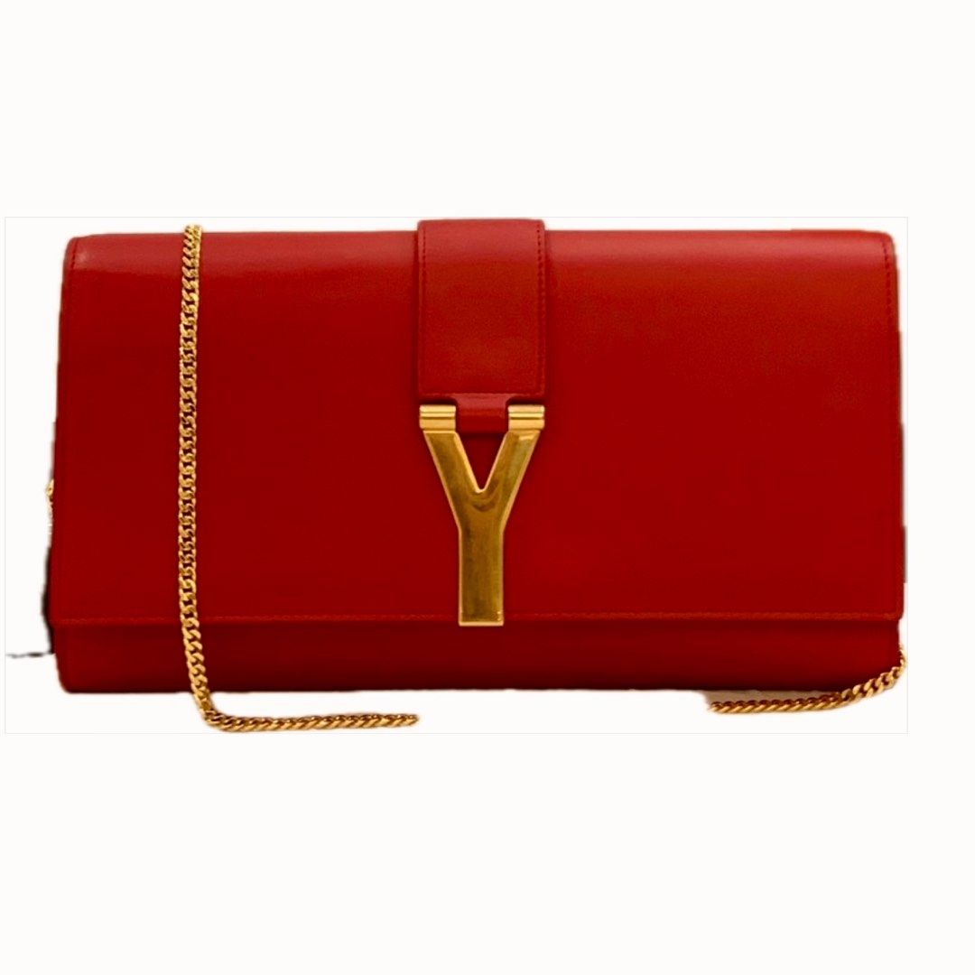 Red ysl new arrivals crossbody bag