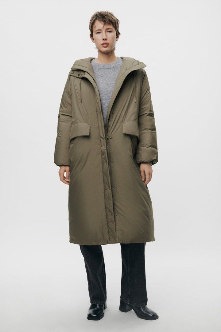 Zara green puffer winter jacket Women s Fashion Coats Jackets and Outerwear on Carousell