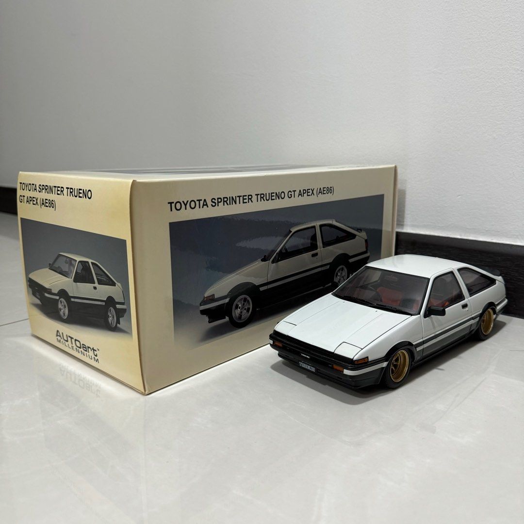 1:18 AutoArt Toyota Sprinter Trueno GT APEX AE86 (White), Hobbies ...