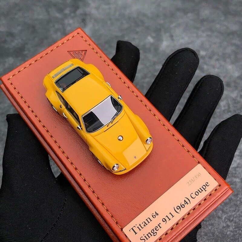 1/64 Make Up makeup Titan64 Singer 911 (964) Coupe Yellow Porsche