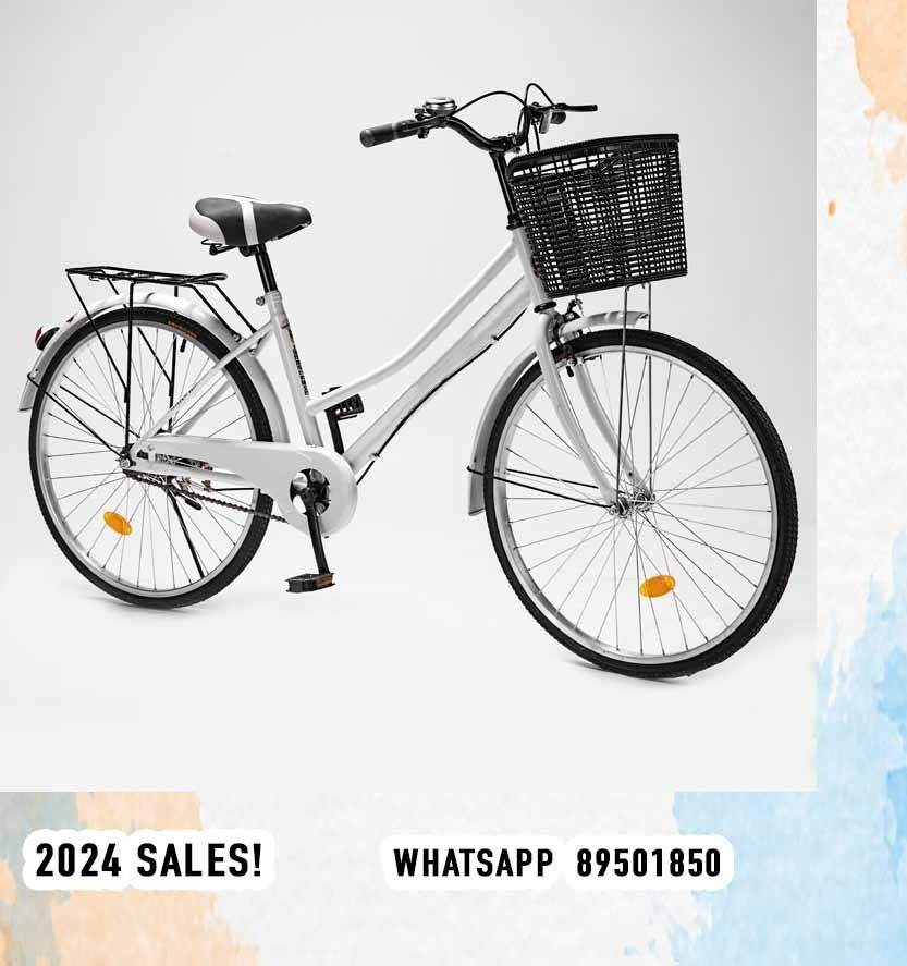 26 inch 1 Speed Lady Bike White Women Bike City adult male commuter retro bicycle Hobbies Toys Travel Travel Essentials Accessories on Carousell