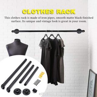 2pcs clothes rack + 10 wooden hangers