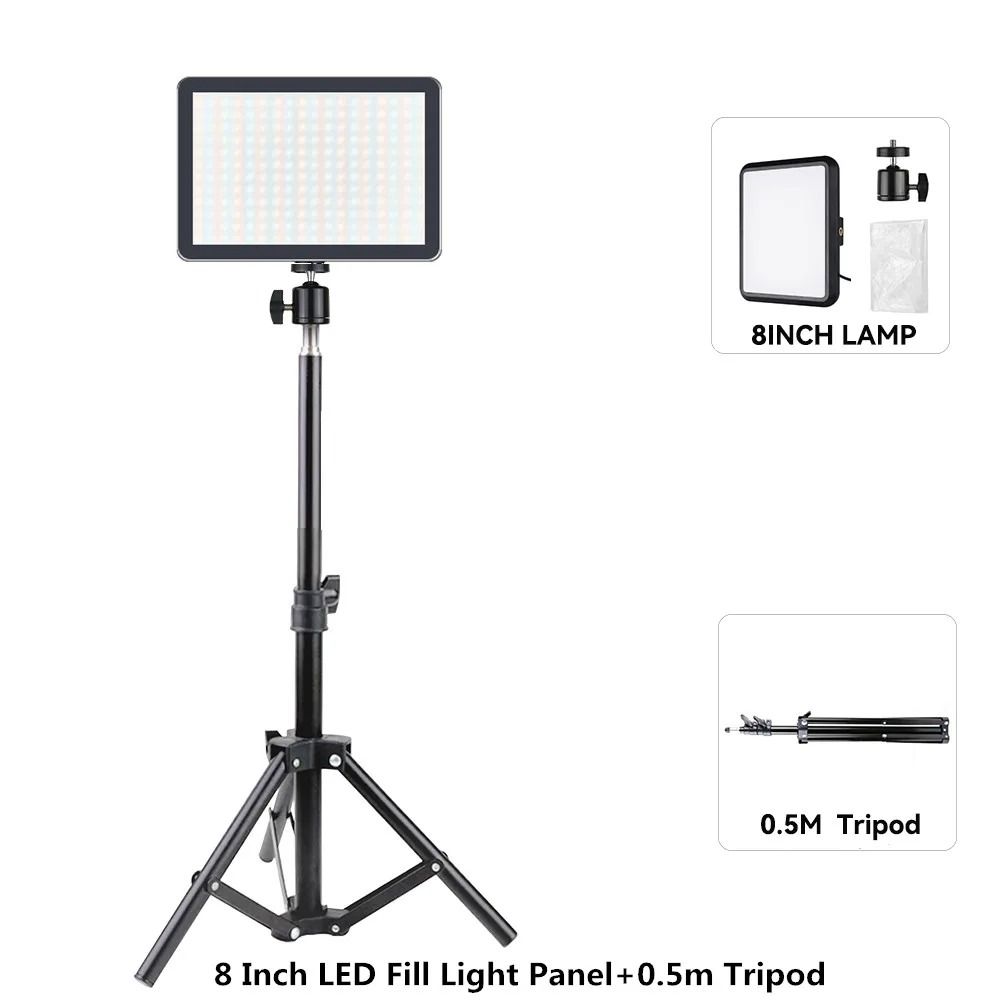 8/12 Inch LED Photography Video Light Panel Lighting Photo Studio Lamp ...