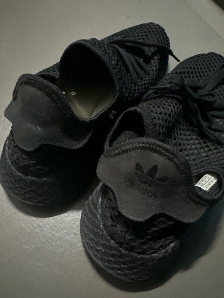 Adidas deerupt on sale double black