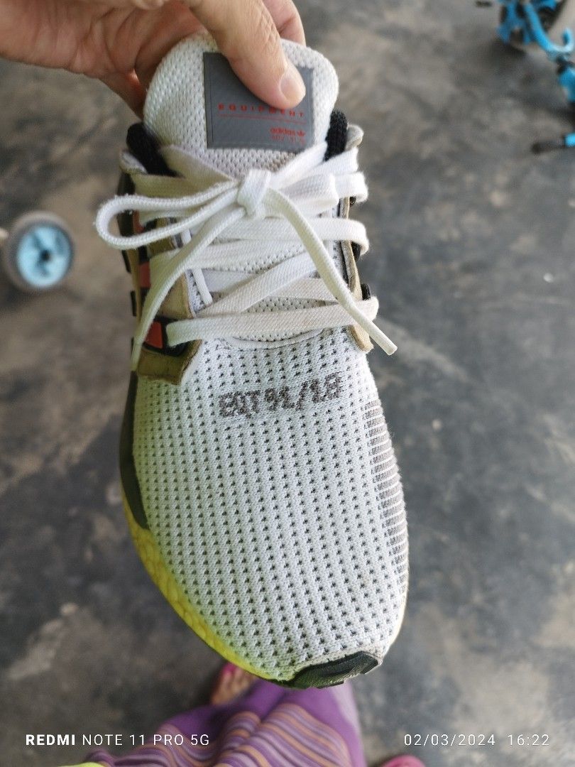 Adidas eqt hotsell 91/18 off white