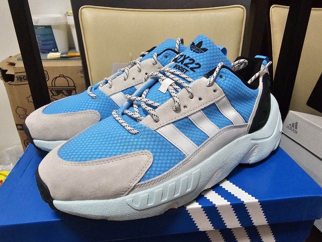 Adidas Originals ZX 22 Boost light blue US 11 GY6694 yeezy samba harden dame running nmd Carousell