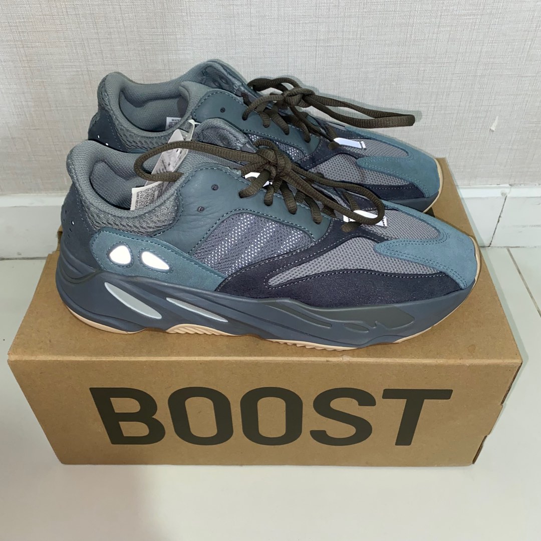 Adidas Yeezy Boost 700 Teal Blue Men s FW2499 Men s Fashion Footwear Sneakers on Carousell