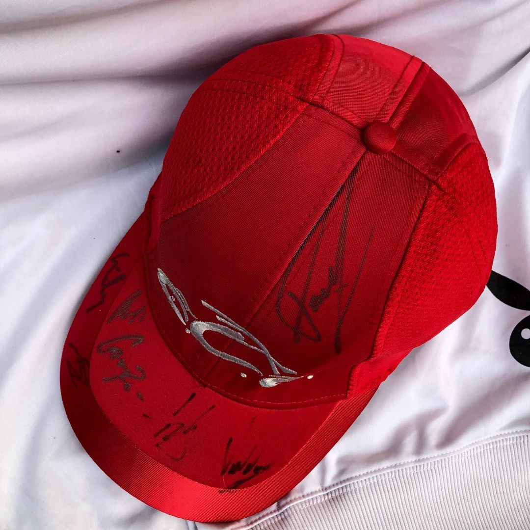 American “Orange County Choppers” Red Signed By Cody & Vinnie Hat Cap