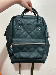 Anello Quilted Leather Backpack Schoolbag