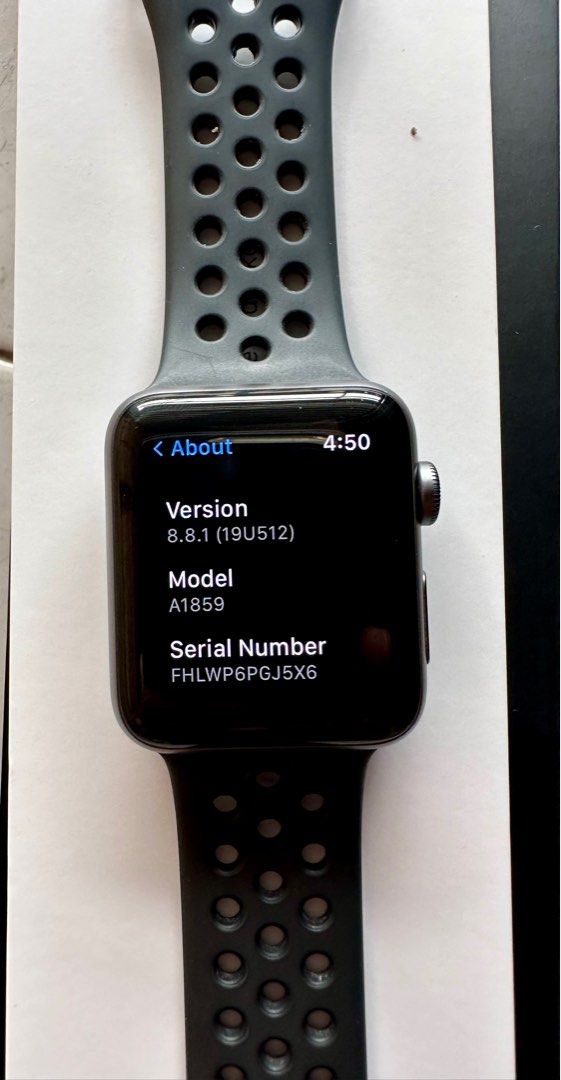 Apple Watch Nike S3 42mm Space Grey Men s Fashion Watches