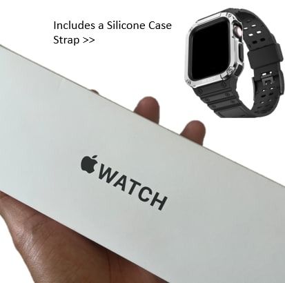 Apple Watch SE Gen 2 40MM Midnight and Silicone Case Strap