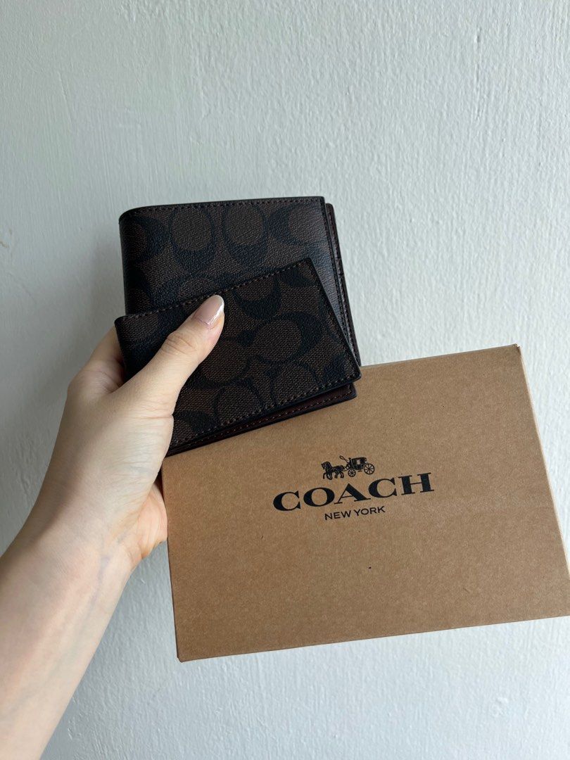 Men's authentic coach on sale wallet