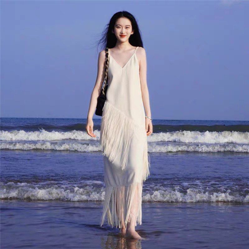 White dress for cheap the beach