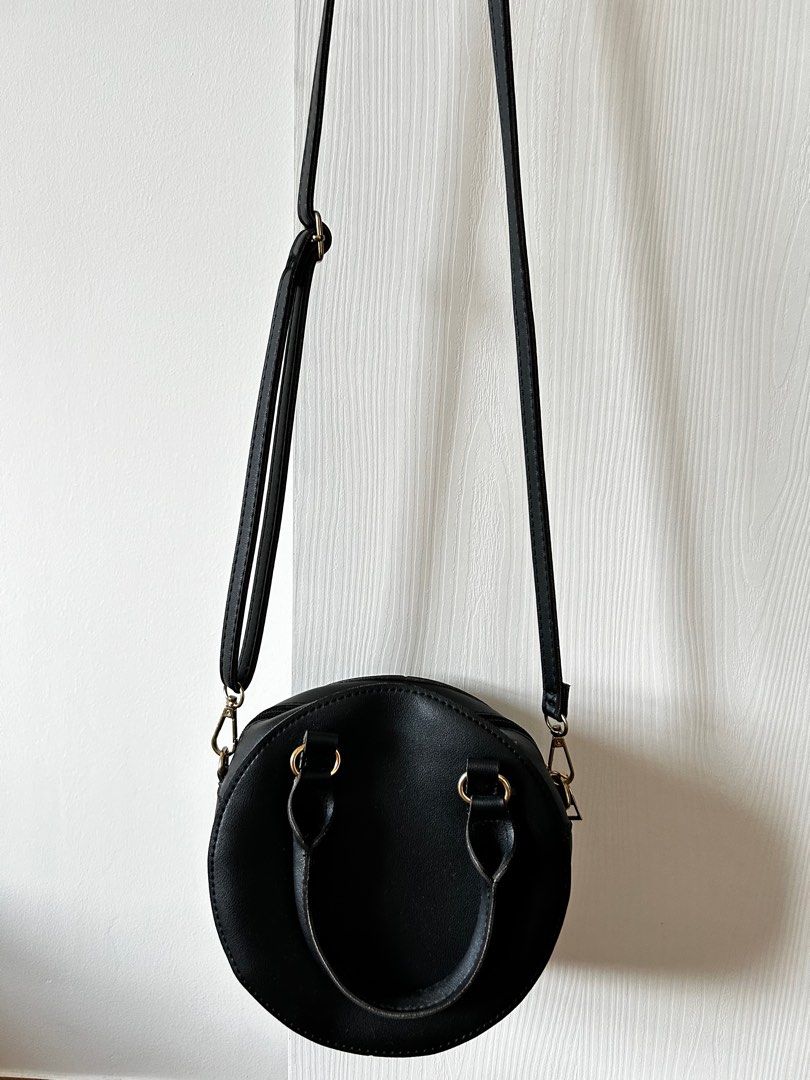 Black stud round handbag, Women's Fashion, Bags & Wallets, Cross