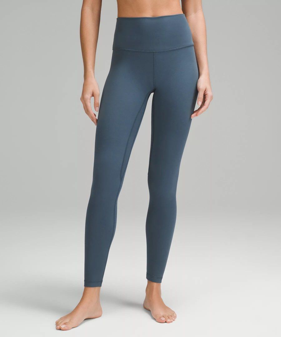 Lululemon Align Crop 23 with pockets (Iron Blue), Women's Fashion,  Activewear on Carousell