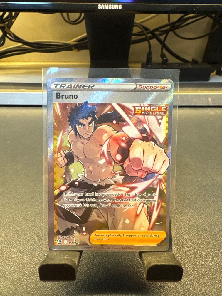 Bruno 158/163 Pokemon cards ss5 Battle styles full art rare SR trainer  singles, , & - Carousell