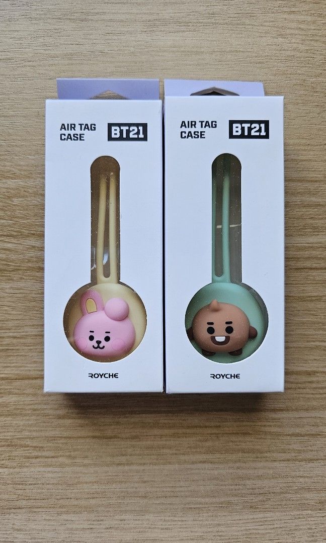 BT21 Cooky Shooky Airtag Case (Category: Cases & Sleeves) located in Quezon City. Submitted by bangtanbianca7 (Listing ID 1284364551, Image 1). Description: Brand new, sealed BT21 Airtag Case 1 Cooky (SOLD) 1 Shooky 250 each.