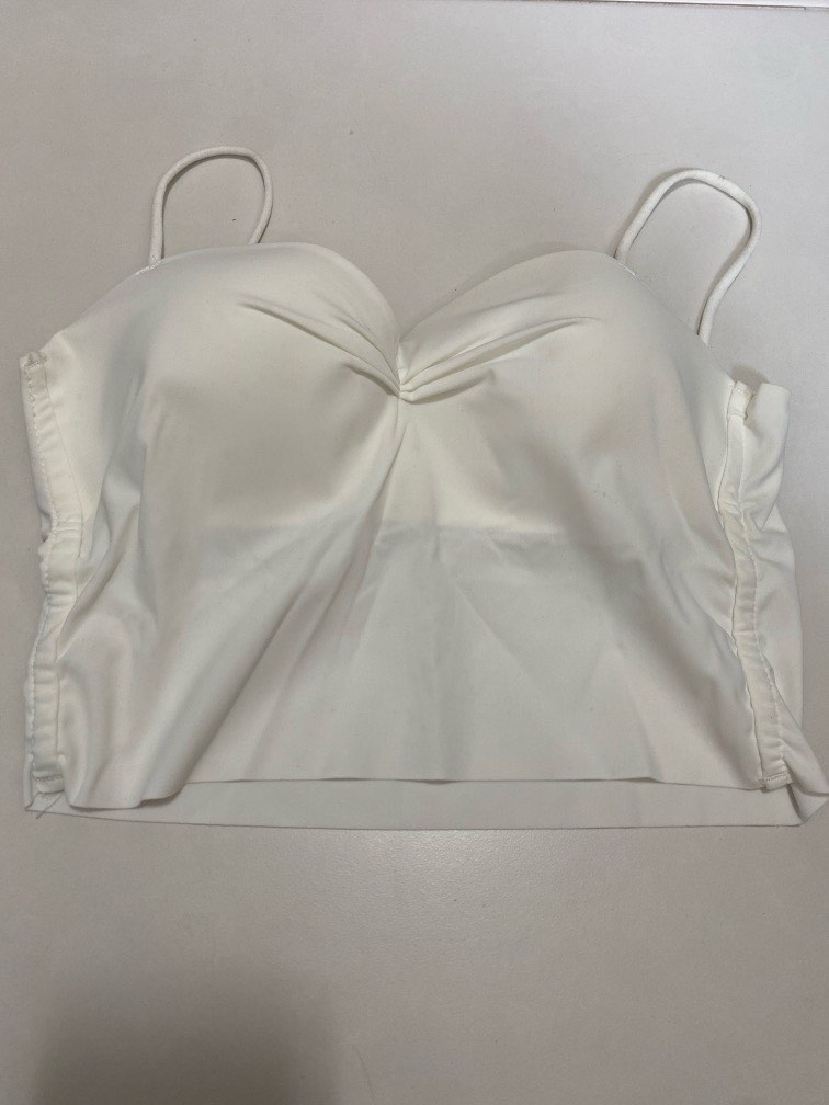 Bustier White Crop Top Women s Fashion Tops Other Tops on Carousell