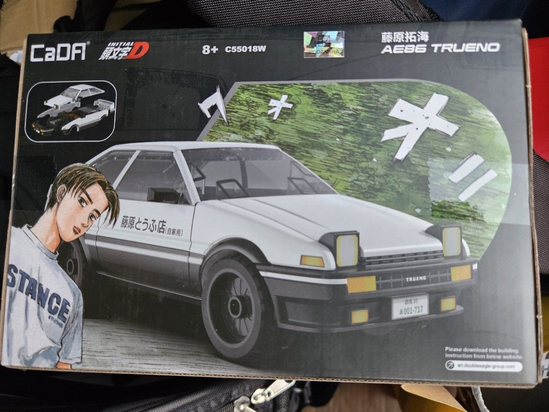 CaDA Initial D 1:35 Toyota Trueno AE86 C55018W, Hobbies & Toys, Toys &  Games on Carousell