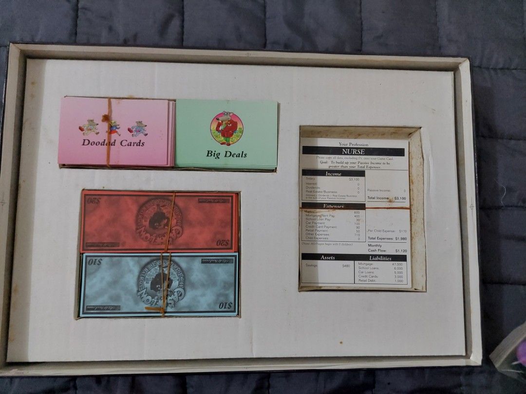 Cashflow board game + vhs + tapes, Hobbies & Toys, Memorabilia