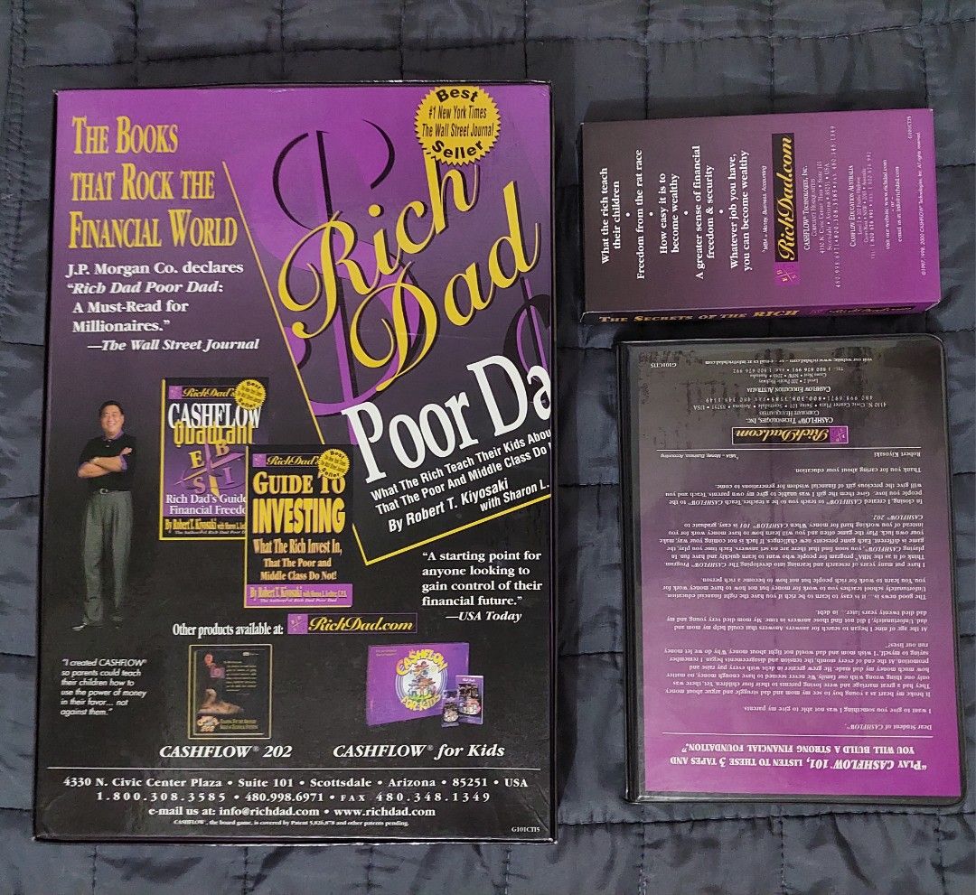 Cashflow board game + vhs + tapes, Hobbies & Toys, Memorabilia