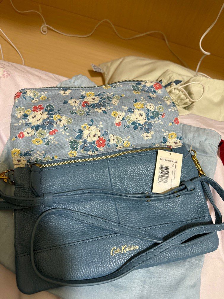 Cath kidston leather shop foldover clutch
