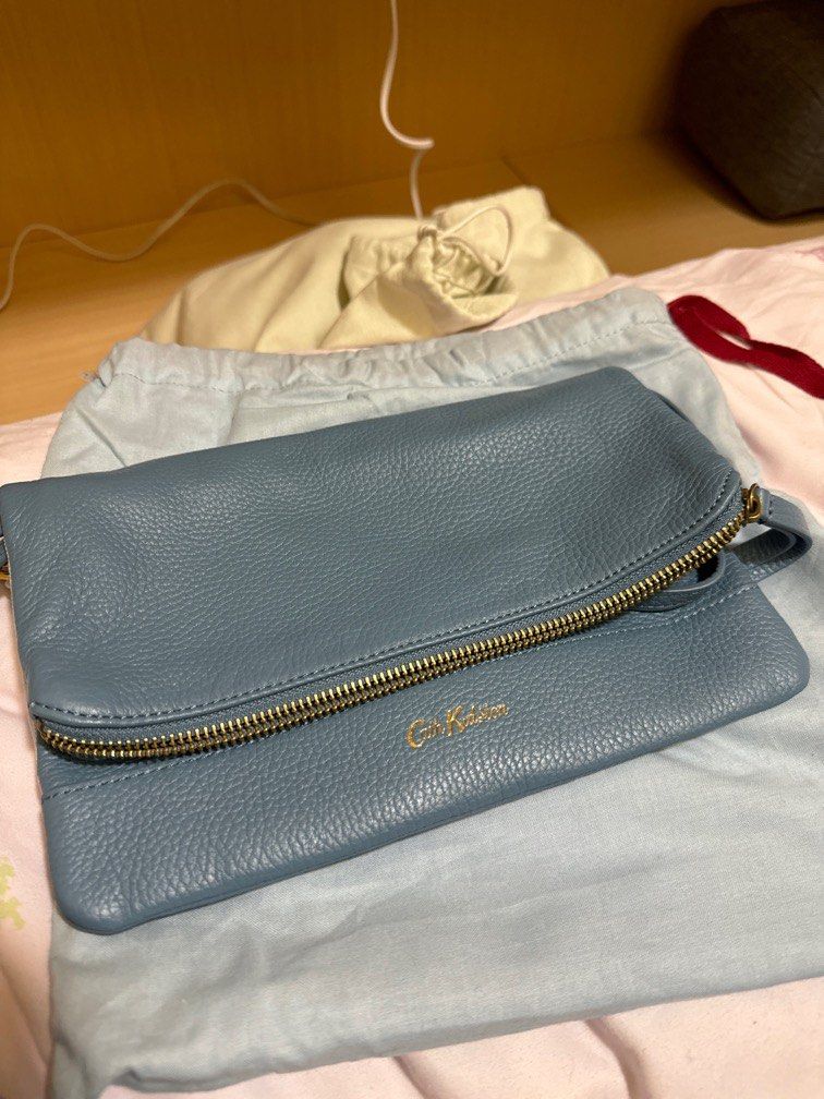 Cath kidston leather shop foldover clutch