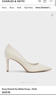 Charles and Keith White pointed pumps