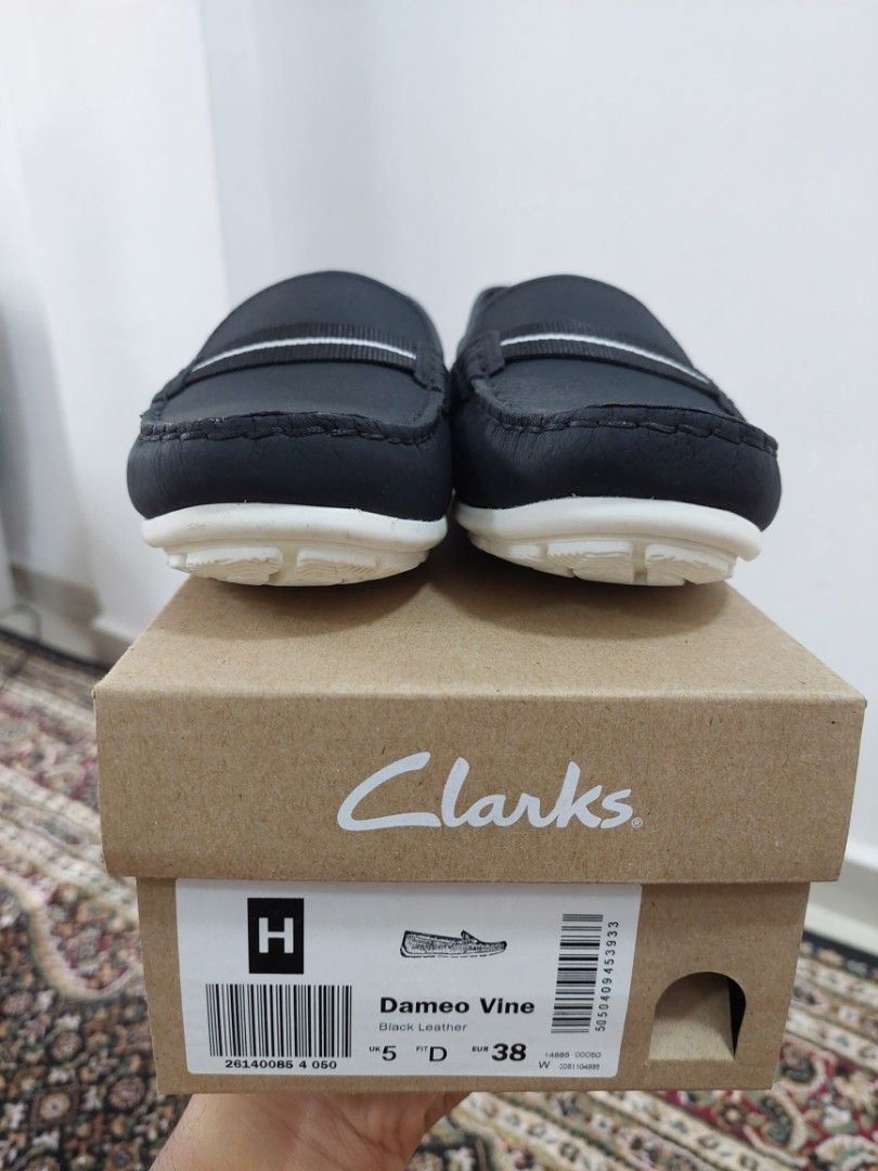 Clarks Dameo Vine Women s Shoes UK5 Black Leather