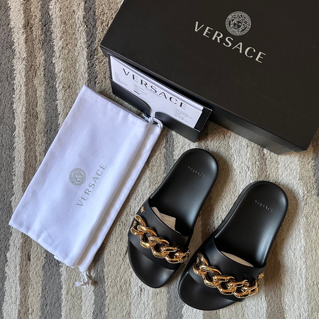 CNY SALES Versace Slides Luxury Sneakers Footwear on Carousell